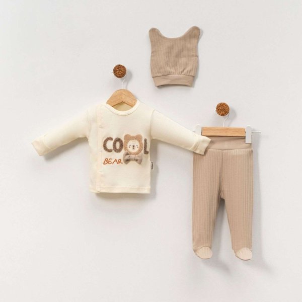 Set me 3 pjese pambuku me figure arushi cool bear bezhe