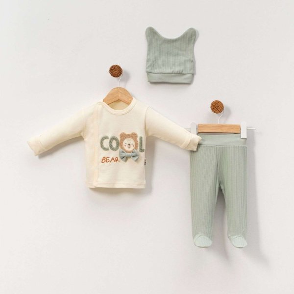 Set me 3 pjese pambuku me figure arushi cool bear jeshile