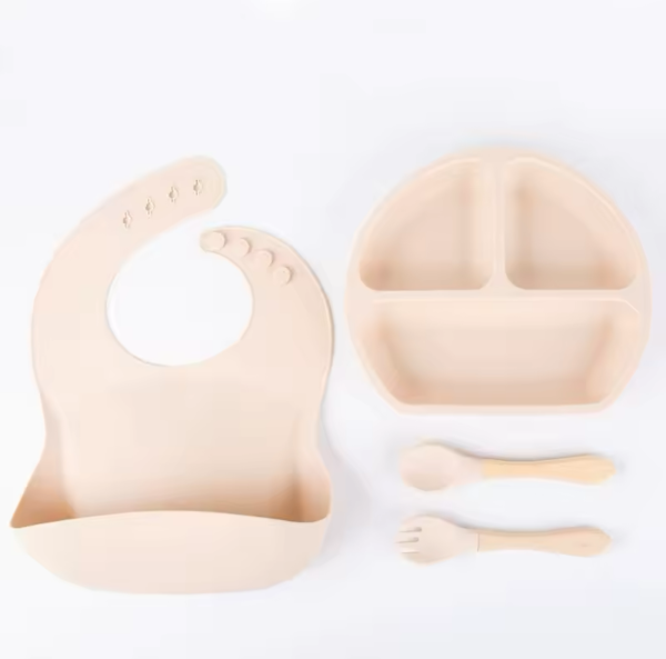 Set ushqimi silikon gushore pjate luge piru druri 