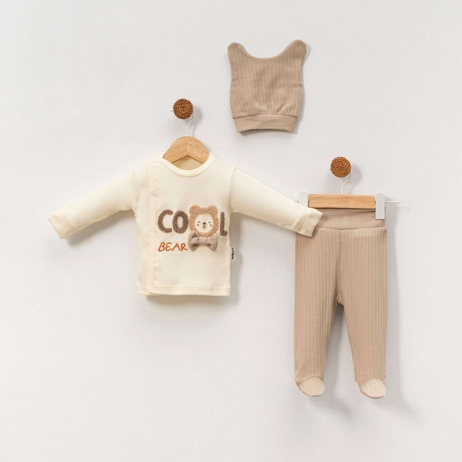 Set me 3 pjese pambuku me figure arushi cool bear bezhe