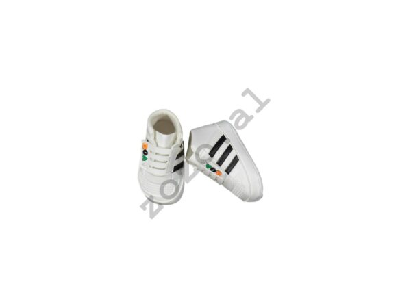3022-1 atlete me ngjitese per djem vajza unisex ngjyra bardhe me viza roze blue zi x12 0-24 veshje fustane kostume romper kanatjere aksesore lodra zozo al zozo_albania