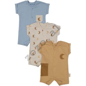 3043 set 3cop romper abstrakte necixs body menge shkurtra per djem ngjyra perzier 3 6 veshje fustane kostume romper kanatjere aksesore lodra zozo al zozo_albania