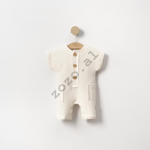 3045 romper lisho pambuk body menge shkurtra per djem vajza unisex ngjyra krem 6 9 12 veshje fustane kostume romper kanatjere aksesore lodra zozo al zozo_albania