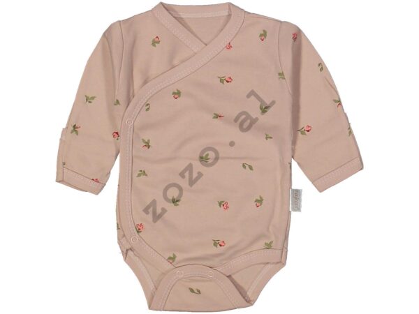 4004 body kanatjere me gjethe badi romper per vajza ngjyra puder dhe portokalli 3 6 9 12 veshje fustane kostume romper kanatjere aksesore lodra zozo al zozo_albania