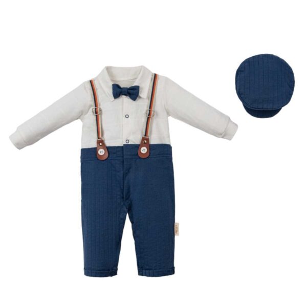 Palicete me papjon dhe kapele per bebe blu