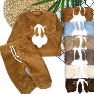 Kostum per bebe kostum per femije pellushi me figure lepuri kafe 6-9-18-24.jpg