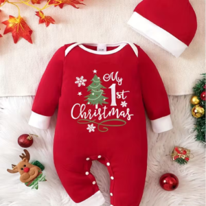 Tutine e kuqe my first christmas me kapuc te kuq 3-6-9-12.png